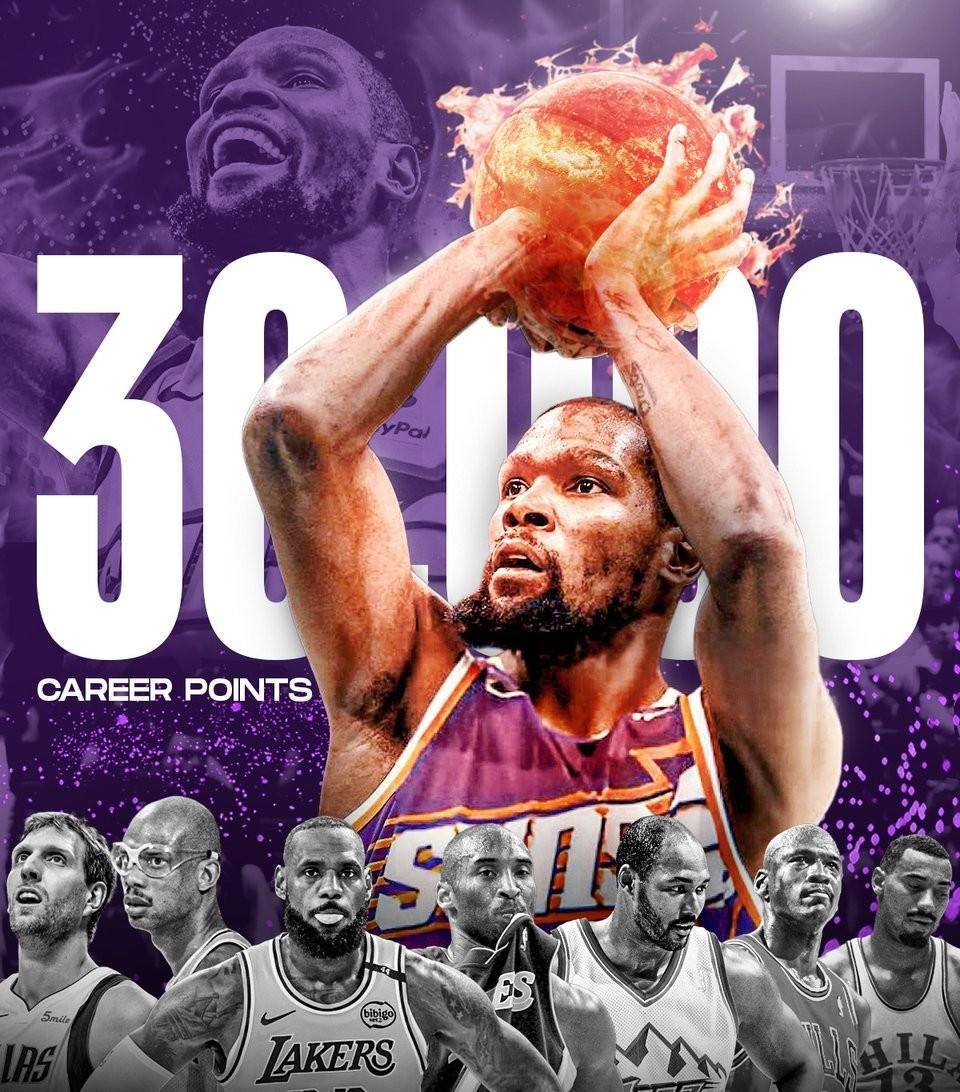 篮网负湖人,杜兰特砍下30分 篮网负湖人,杜兰特砍下30分